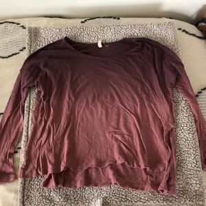 Free people ombré long sleeve with side slits